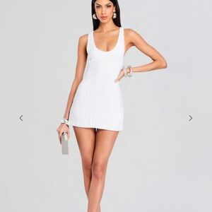 Retrofete White Mini Dress